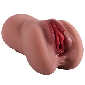 Realistic Pussy Pocket Masturbator - Ebony Women Vagina Penis Masturbation Milk