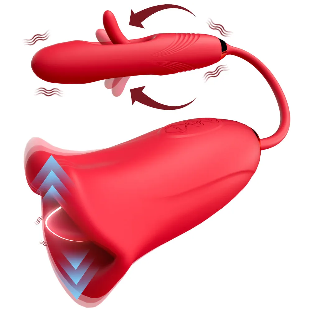 Redhot Orgasmic 2 In One Sucker | Thrusting G Spot | Clitoral & Vagina Vibrator | USB