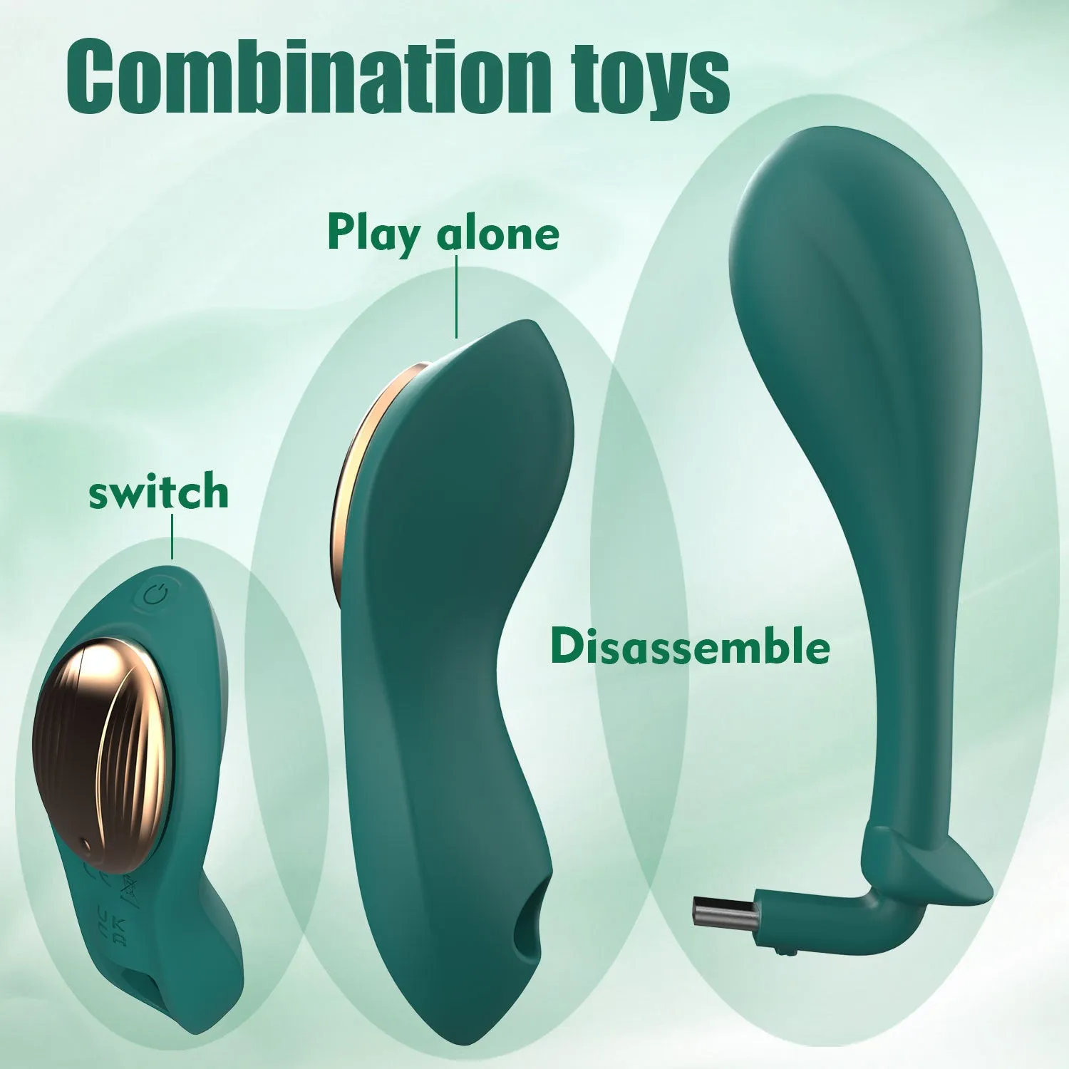 Remote Control Vibrating Panty Female Sex Toy - Combination G Spot Anal Vibrator Clit Stimulator