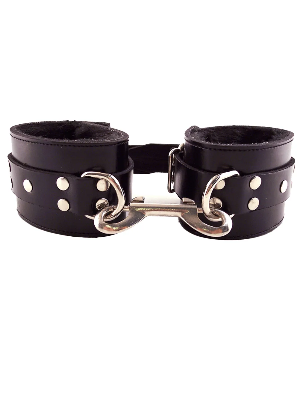 Rouge Leather & Fur Wrist Cuffs