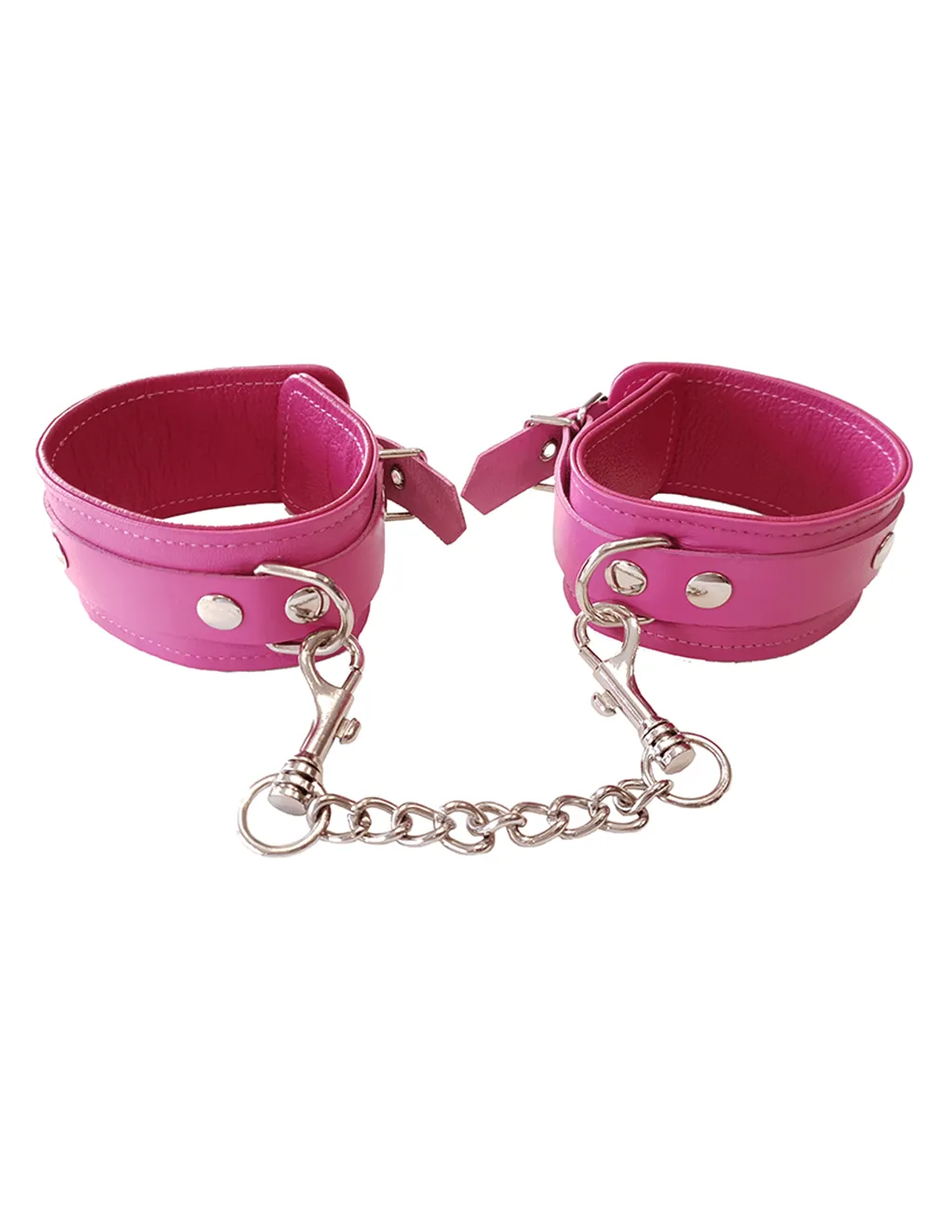 Rouge Leather Ankle Cuffs