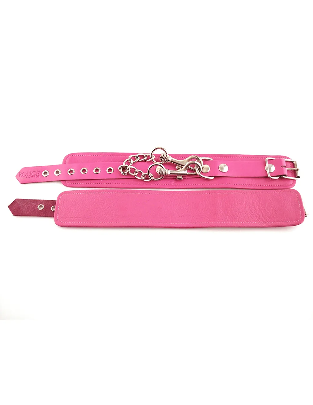 Rouge Leather Ankle Cuffs