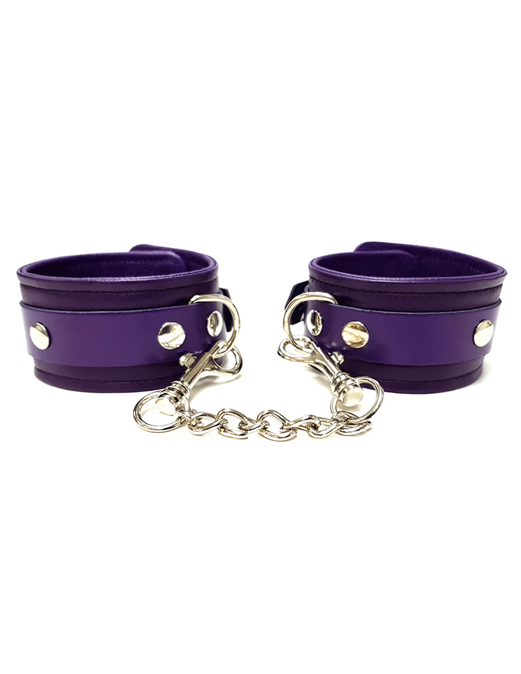 Rouge Leather Ankle Cuffs