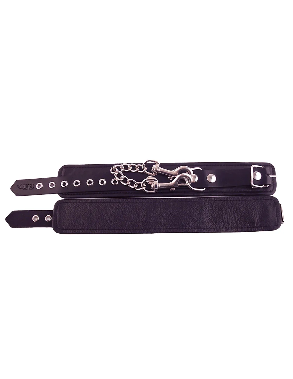 Rouge Leather Ankle Cuffs