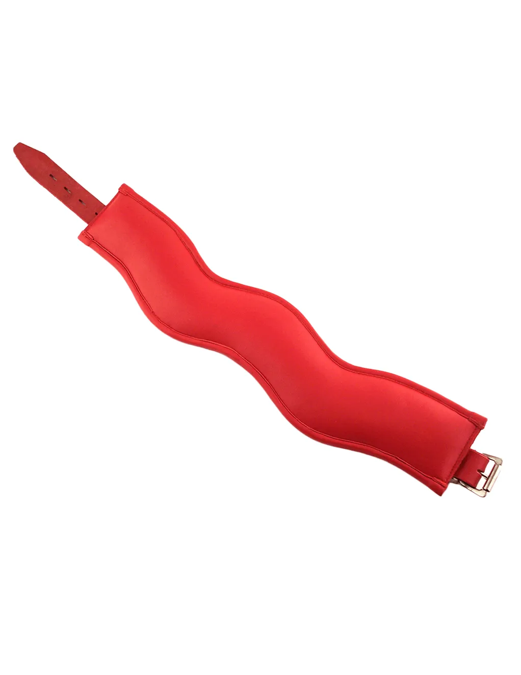 Rouge Leather Padded 3 D-Ring Posture Collar
