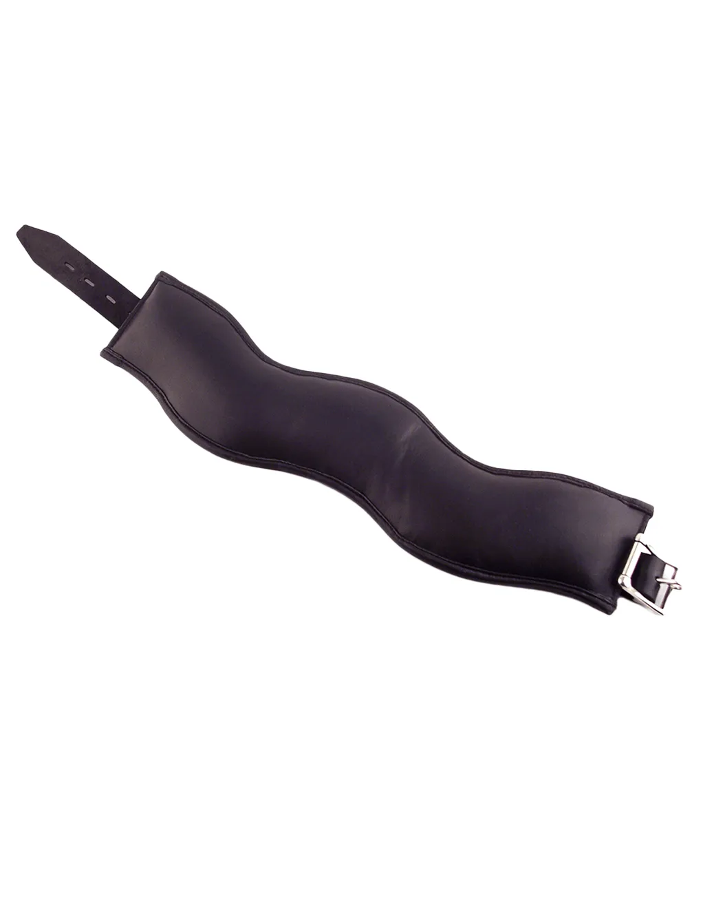 Rouge Leather Padded 3 D-Ring Posture Collar