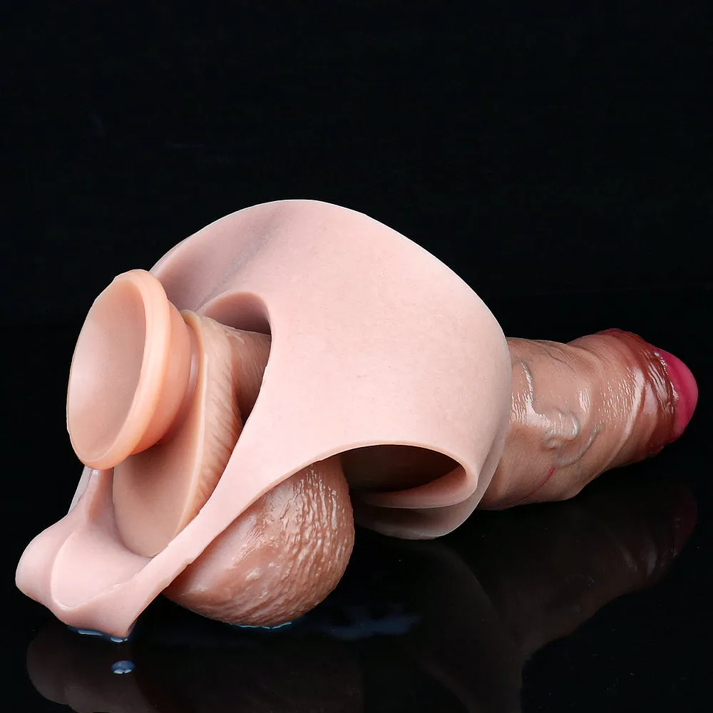 Scarred Circumcised Penis Sheath Underwear - Realistic Cock Sleeve Extender Pants