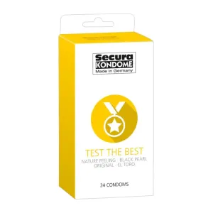 Secura Kondome Bulk Pack of 24 Natural Feel Dotted Condoms
