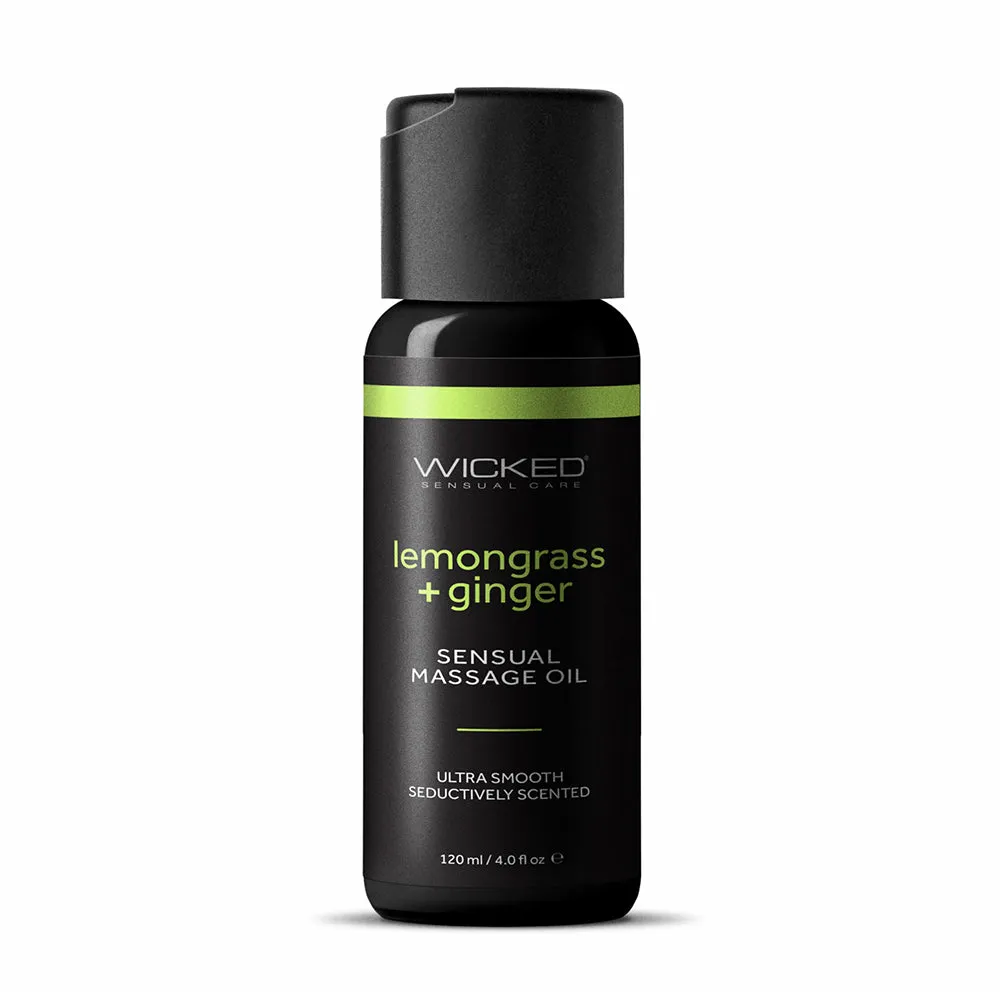 Sensual Massage Oil Lemongrass & Ginger by Wicked