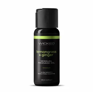Sensual Massage Oil Lemongrass & Ginger by Wicked