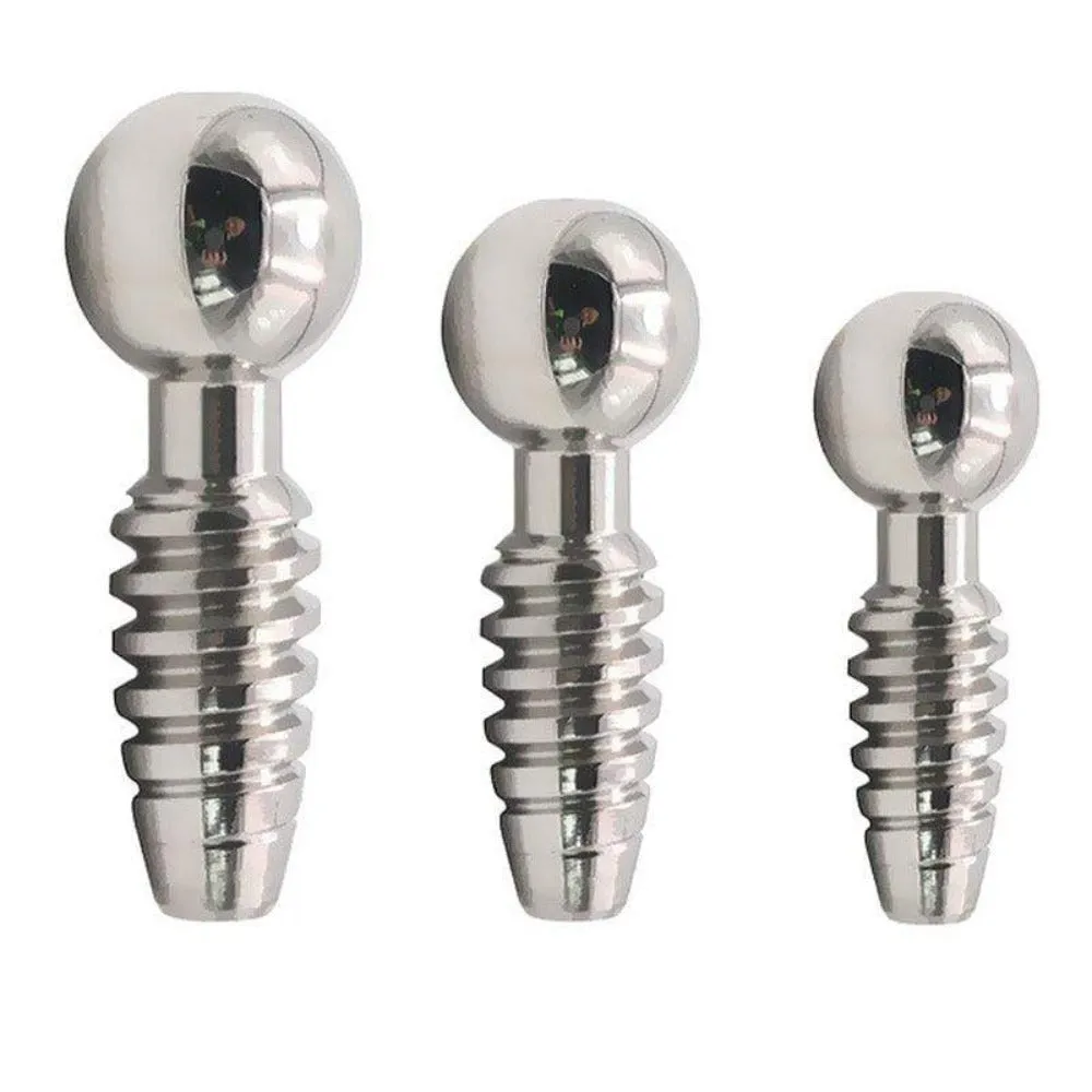 Short Hollow Steel Cum Thru Plugs