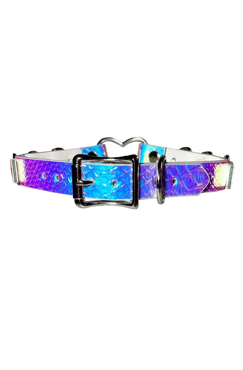 Snake Heart Bondage Collar