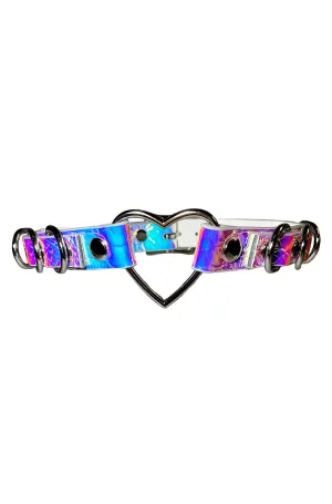 Snake Heart Bondage Collar