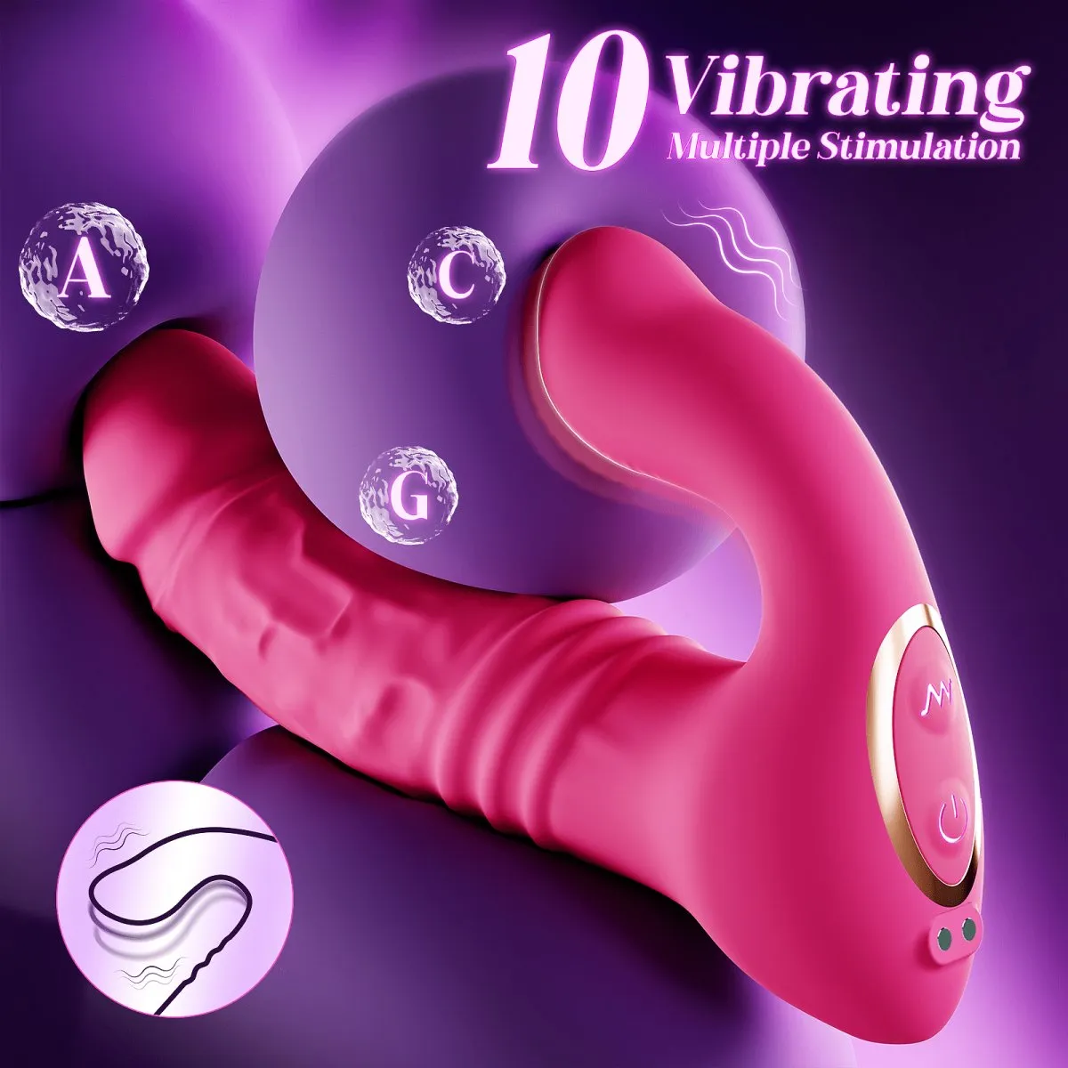 Sohimi Wearable Thrusting and Vibrating App Control Vibrator