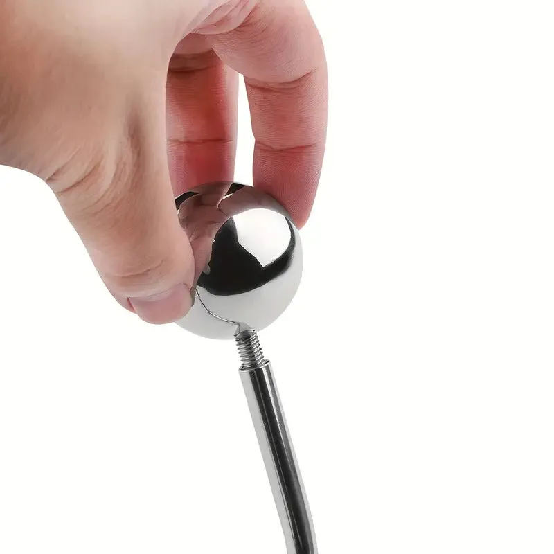 Stainless Steel Anal Hook 2 Interchangeable Ball Joint Hook For Couple