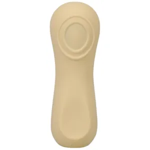 Stimulator clitoris DOC JOHNSON Ritual Sol. din silicon moale. cu pulsații. 10 funcții de vibrație. rezistent la apă. galben