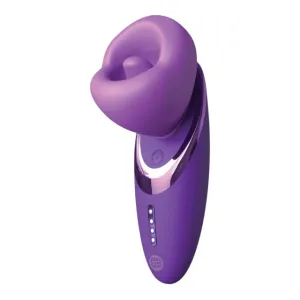 Stimulator clitoris FANTASY FOR HER Pleasure Sucker. în formă de ventuză cu limbă. 7 funcții de vibrație. 4 funcții de aspirare. mov