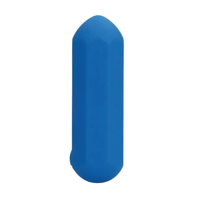 Stimulator clitoris LOVELINE Hexagon Shaped Bullet Vibrator. 12 funcții de vibrație. rezistent la apă. lungime 7.2 cm. albastru