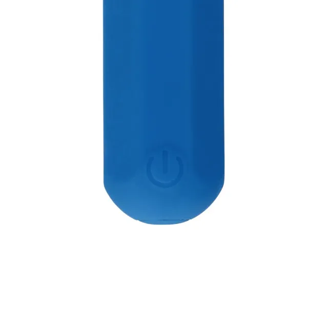 Stimulator clitoris LOVELINE Hexagon Shaped Bullet Vibrator. 12 funcții de vibrație. rezistent la apă. lungime 7.2 cm. albastru