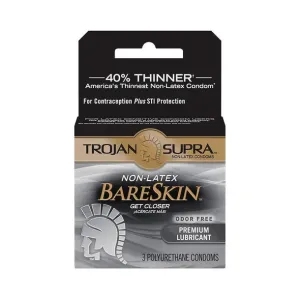 Supra Bareskin Polyurethane Condoms by Trojan