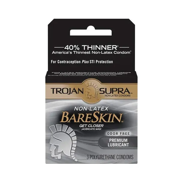 Supra Bareskin Polyurethane Condoms by Trojan