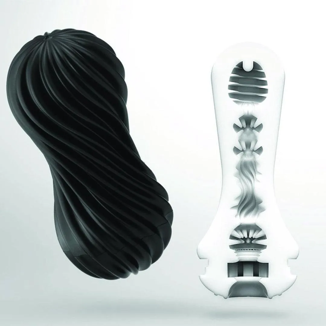 TENGA Flex Rocky Black Penis Masturbation Sleeve