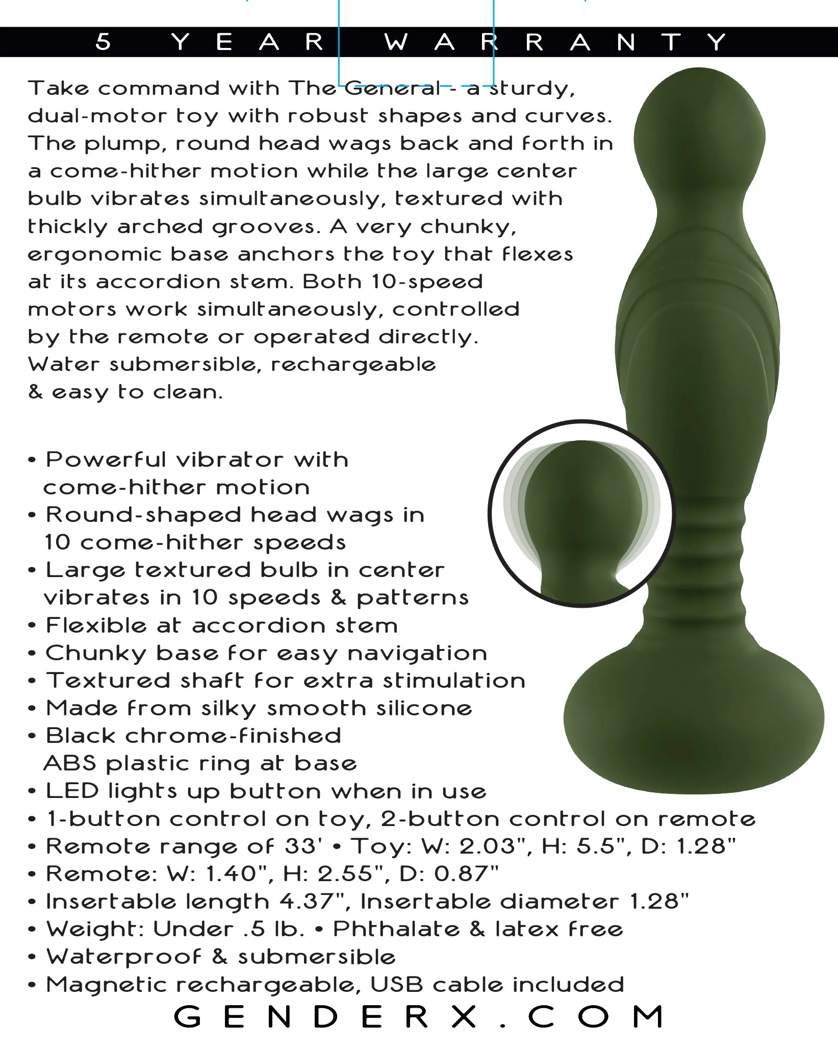The General - Powerful G-Spot Vibrator