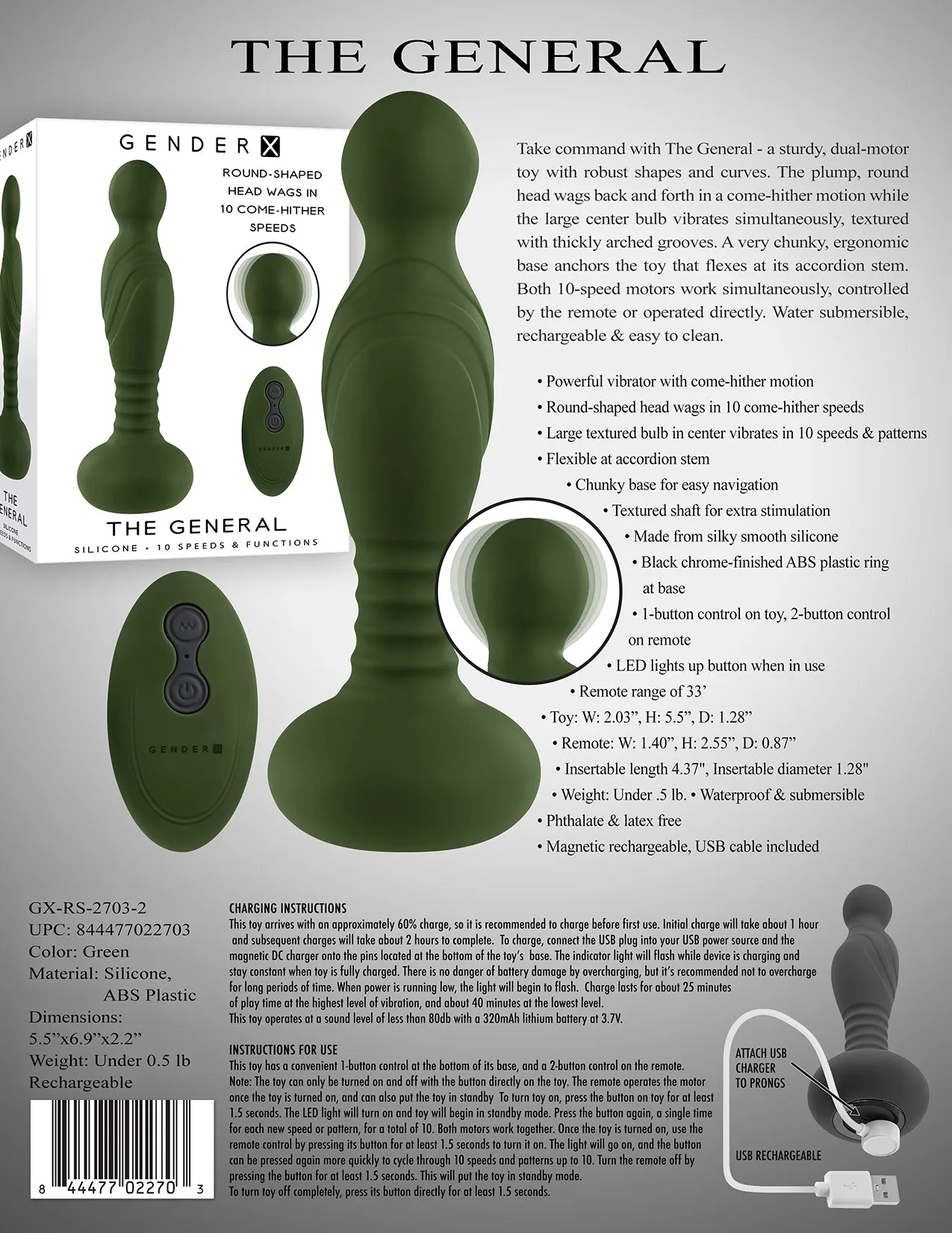 The General - Powerful G-Spot Vibrator