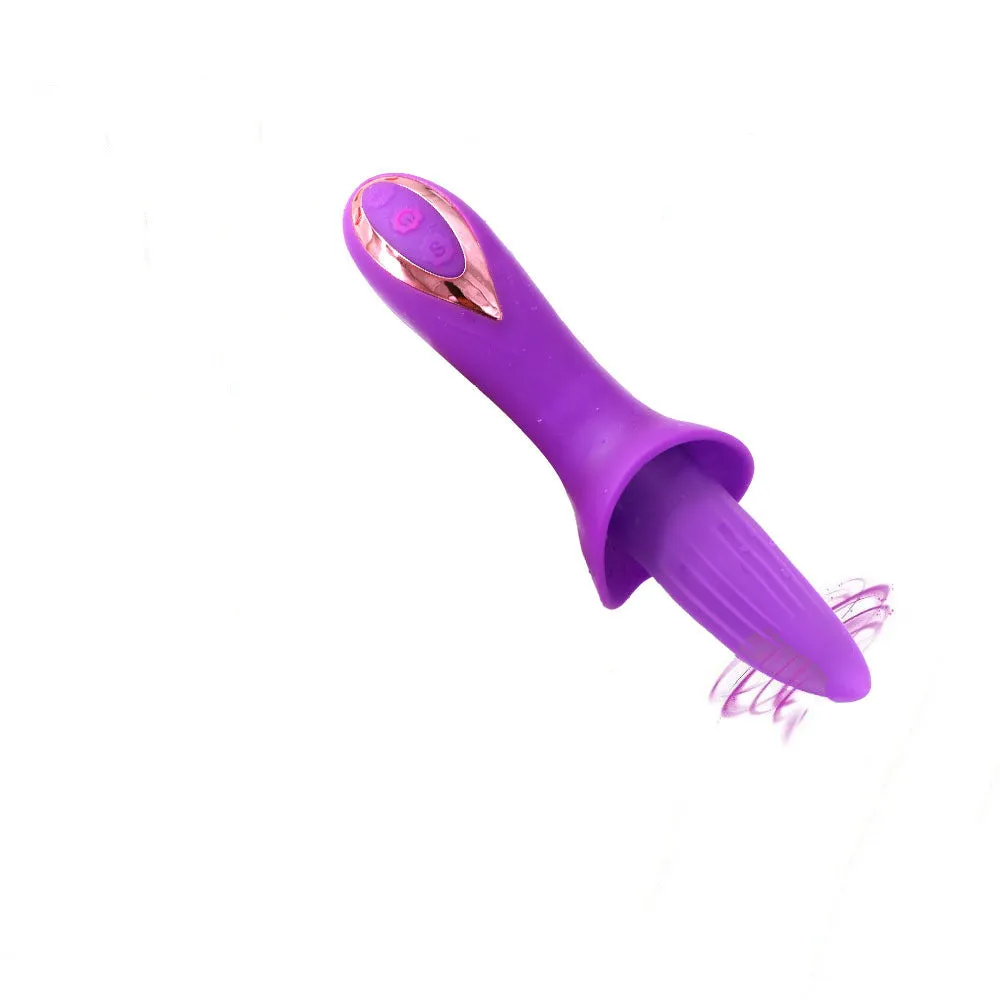 Tongue Licking Clit Stimulator - G Spot Clitoral Anal Vibrator