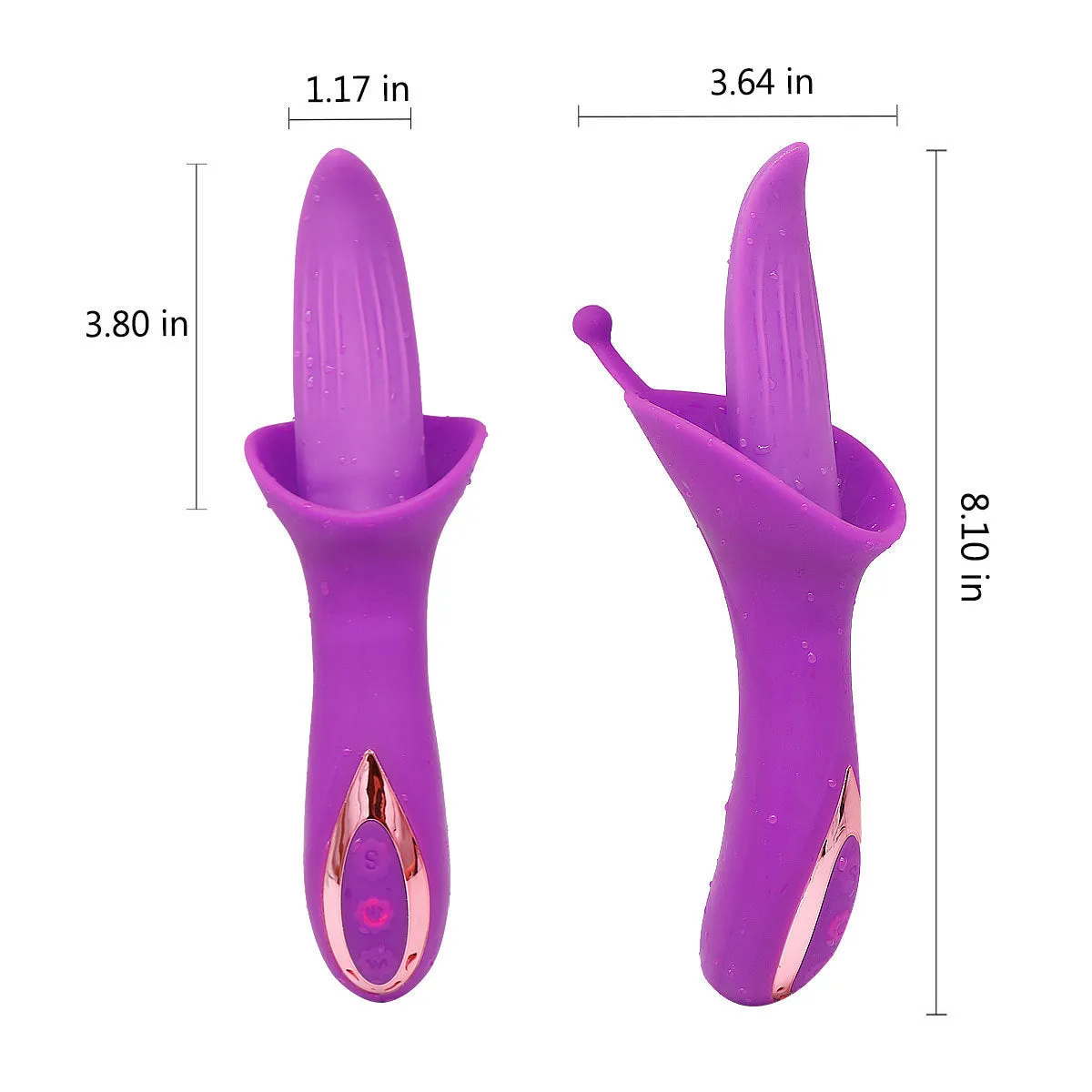Tongue Licking Clit Stimulator - G Spot Clitoral Anal Vibrator