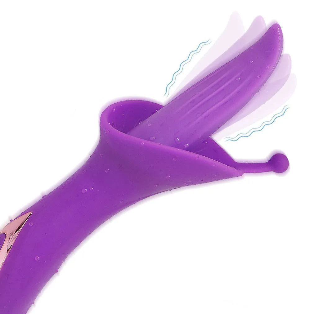 Tongue Licking Clit Stimulator - G Spot Clitoral Anal Vibrator