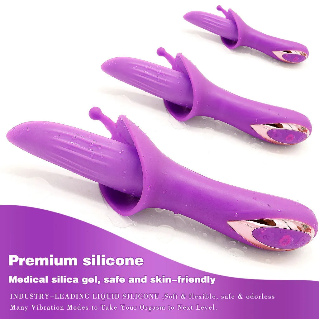 Tongue Licking Clit Stimulator - G Spot Clitoral Anal Vibrator