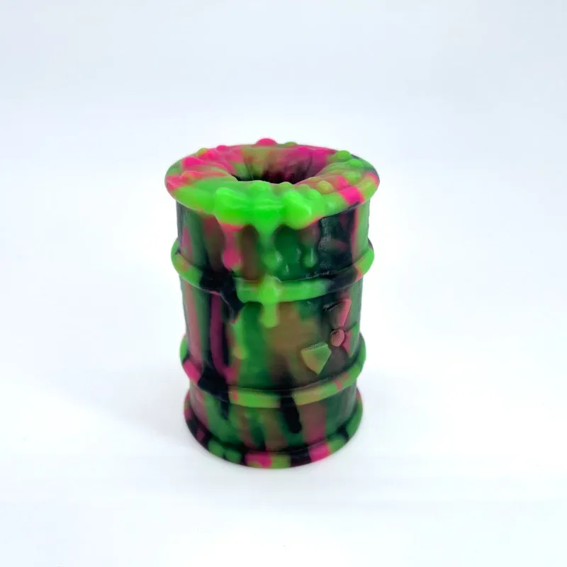 Toxxxik 'Toxic Splatterfest' #1 soft (OO30) mini closed-end pen/stroker (trans)