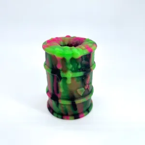 Toxxxik 'Toxic Splatterfest' #1 soft (OO30) mini closed-end pen/stroker (trans)