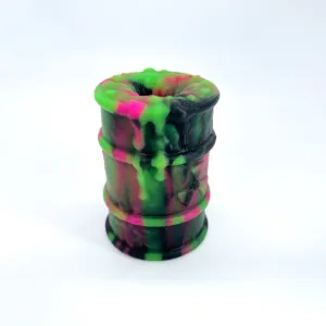 Toxxxik 'Toxic Splatterfest' #2 soft (OO30) mini closed-end pen/stroker (trans)