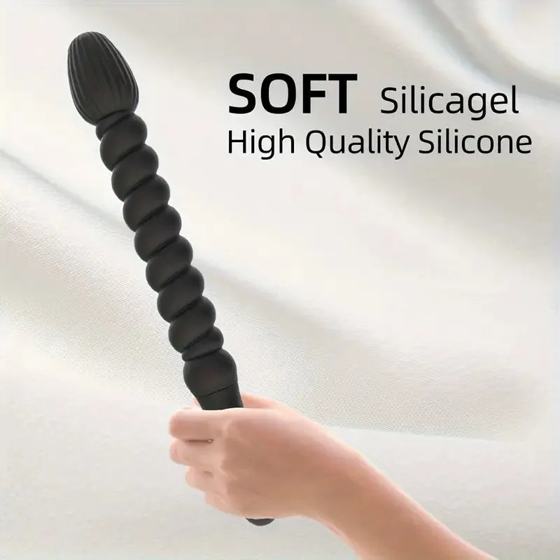 TPR Electric Pull Bead Anal Plug 10 Frequency Vibration Massage Stick