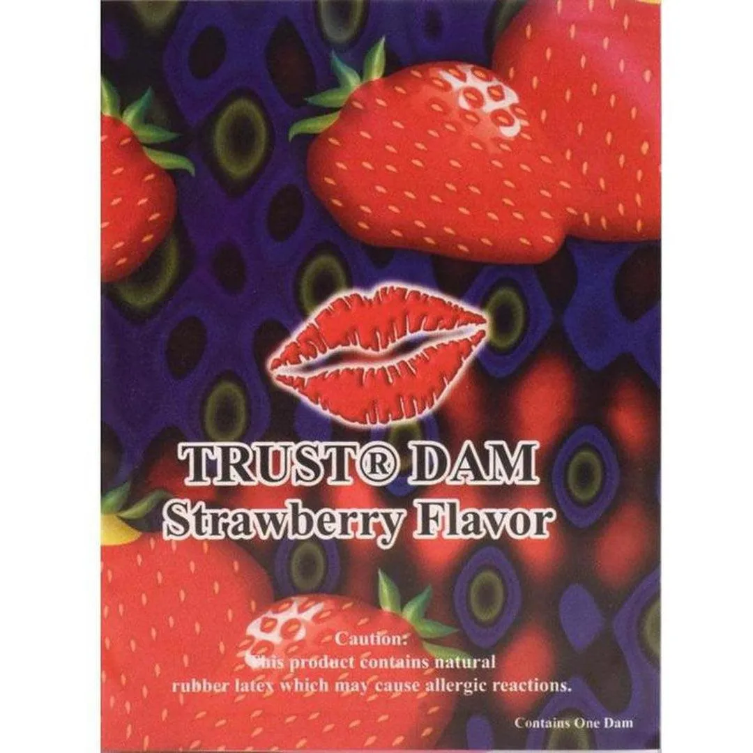 Trust Strawberry Flavored Dental Dams 🍓