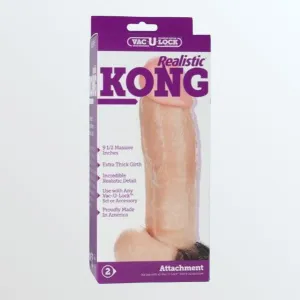 Vac-U-Lock Realistic Kong 9.5 Dildo for Harnesses