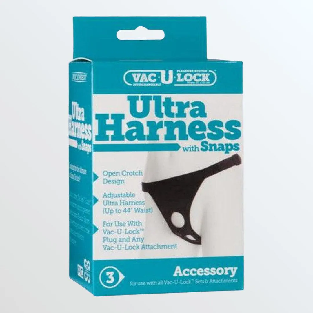 Vac-U-Lock Ultra Strap-on Harness With Snaps