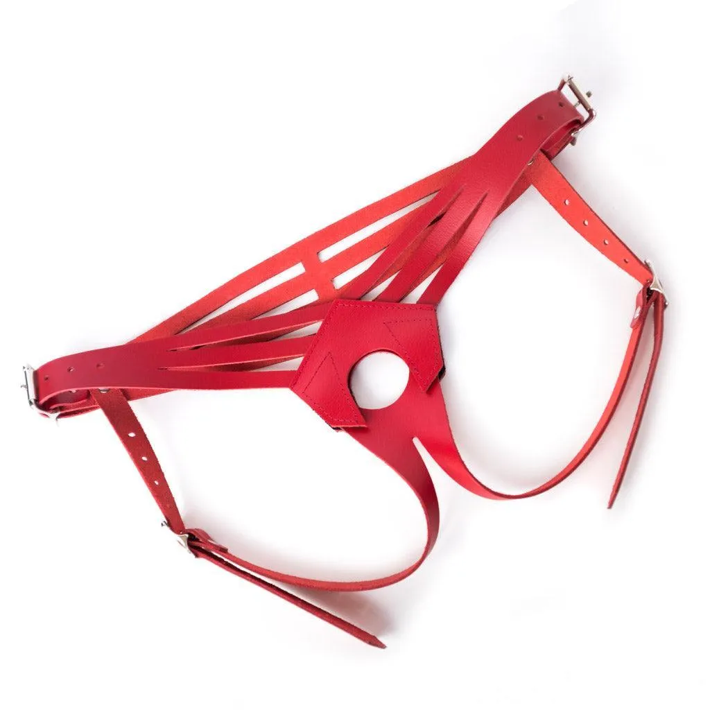 Vanity Strapon Dildo Harness. Leather