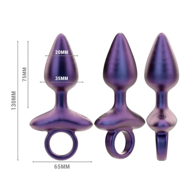 Vibrator anal INTENSE MICHAEL. control prin telecomanda. 10 functii de vibratie. rezistent la apa. din silicon mov. 13 cm