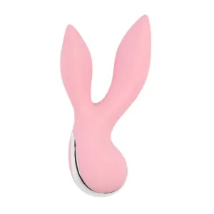 Vibrator CHISA Aphrovibe Oh My Rabbit. cu urechi de iepuraș. pentru clitoris și zone erogene. 10 funcții de vibrație. roz cu argintiu