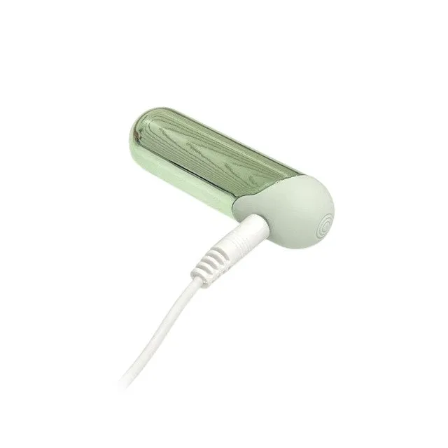 Vibrator multifuncțional DREAMTOYS Glam 3-In-1 Play Kit. purtare pe deget sau ca inel de penis. 7 funcții de vibrație. 3 viteze. verde