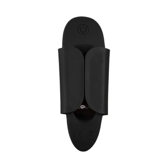 Vibrator pentru chilot GOGASM Panty Vibrator. cu aripi magnetice. control prin telecomandă. 10 funcții de vibrație. negru