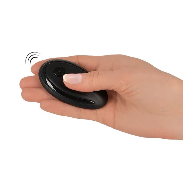 Vibrator pentru chilot GOGASM Panty Vibrator. cu aripi magnetice. control prin telecomandă. 10 funcții de vibrație. negru