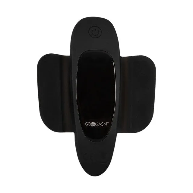 Vibrator pentru chilot GOGASM Panty Vibrator. cu aripi magnetice. control prin telecomandă. 10 funcții de vibrație. negru
