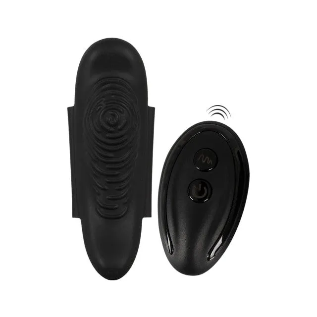Vibrator pentru chilot GOGASM Panty Vibrator. cu aripi magnetice. control prin telecomandă. 10 funcții de vibrație. negru