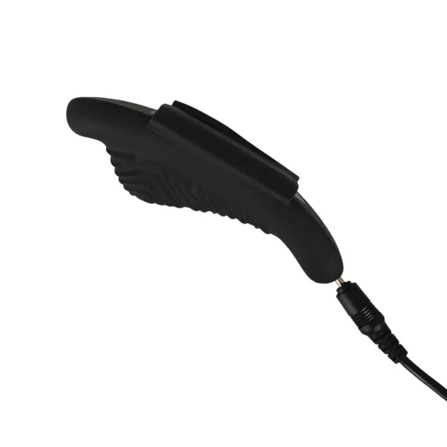 Vibrator pentru chilot GOGASM Panty Vibrator. cu aripi magnetice. control prin telecomandă. 10 funcții de vibrație. negru