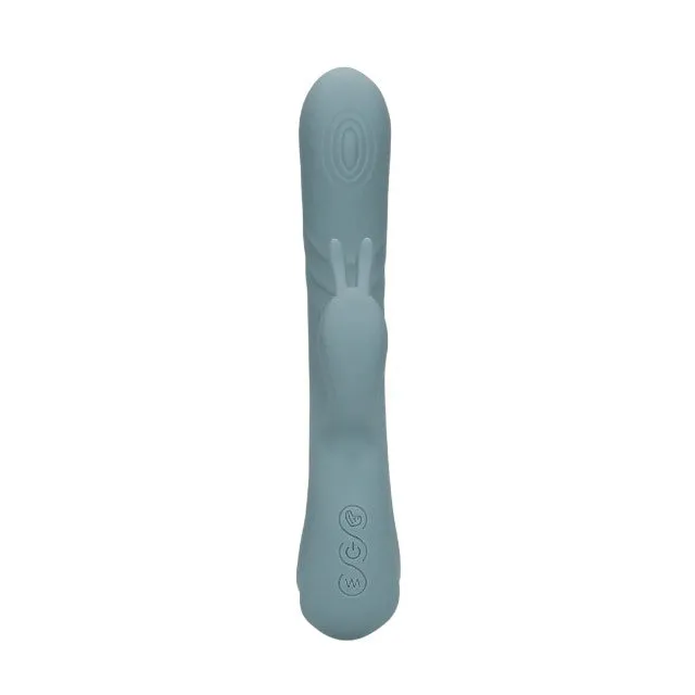 Vibrator rabbit LOVELINE Fingering Motion Rabbit Vibrator. cu funcție de mișcare internă. 20 funcții de vibrație. gri