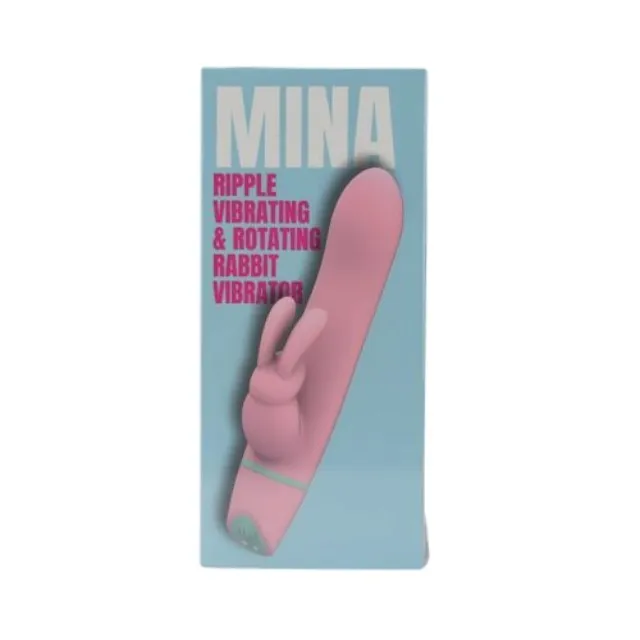 Vibrator rabbit LovingJoy MINA RIPPLE. din silicon. cu funcție de rotație. 5 funcții de vibrație. rezistent la apă. culoare roz(N12561)